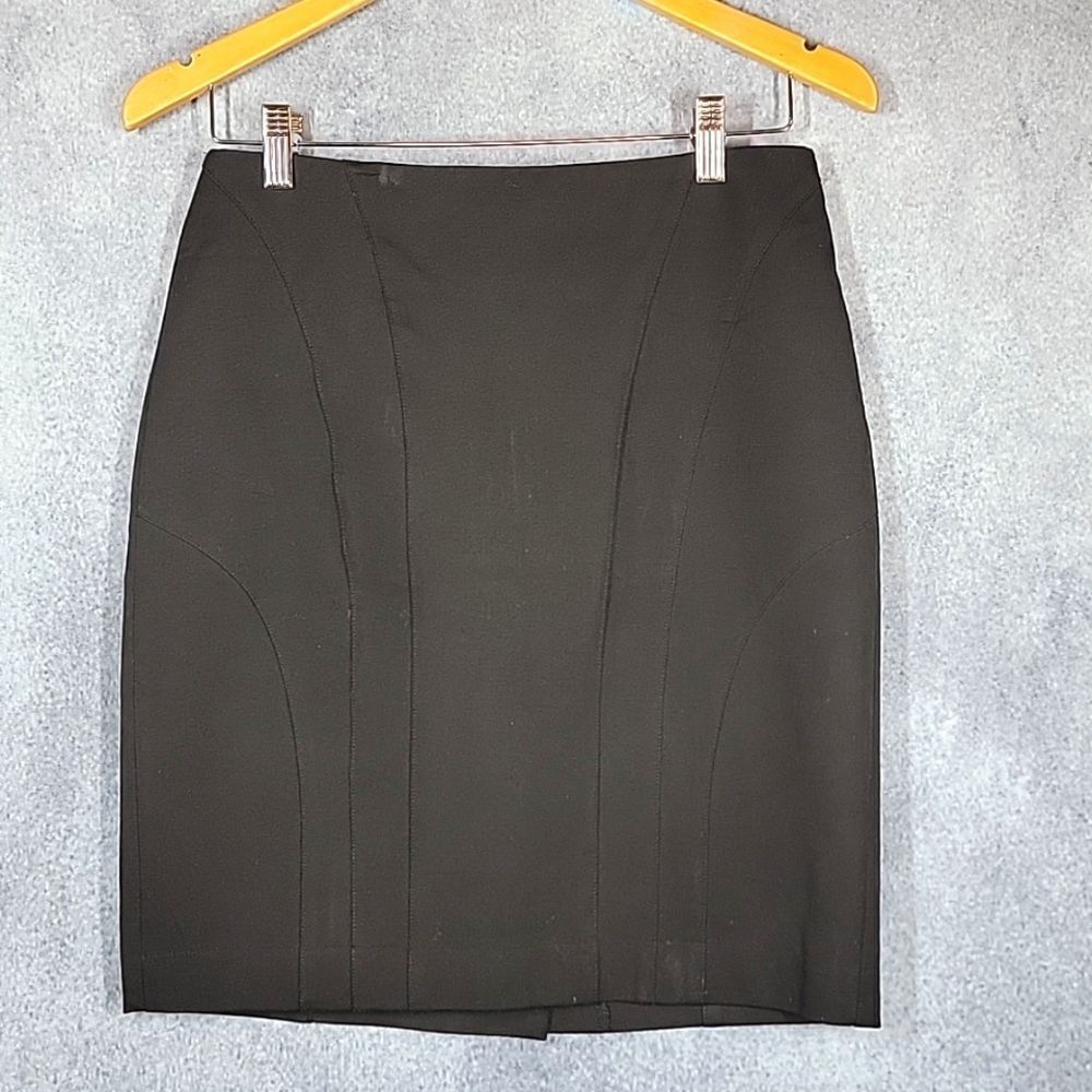 Banana Republic Black Stretch Seamed Mini Skirt - Picture 4 of 15